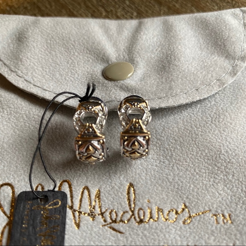 John Medeiros silver and gold huggies